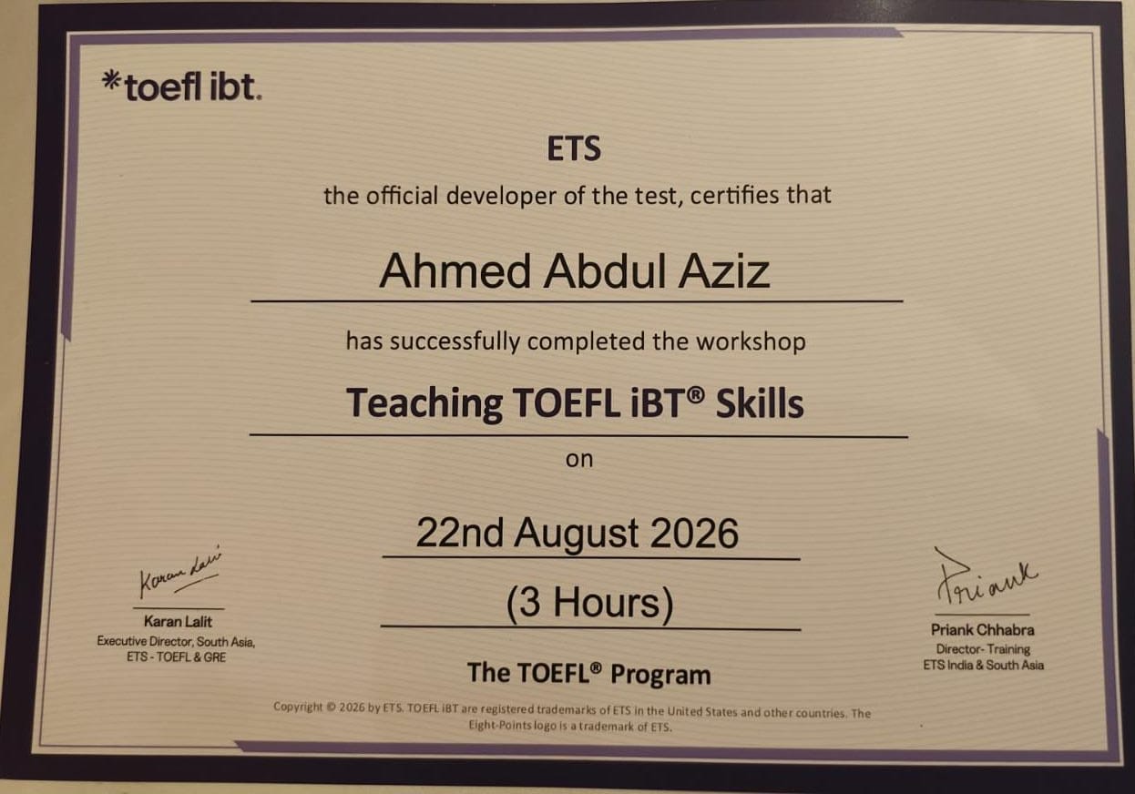 TOEFL Train the Trainer 2026