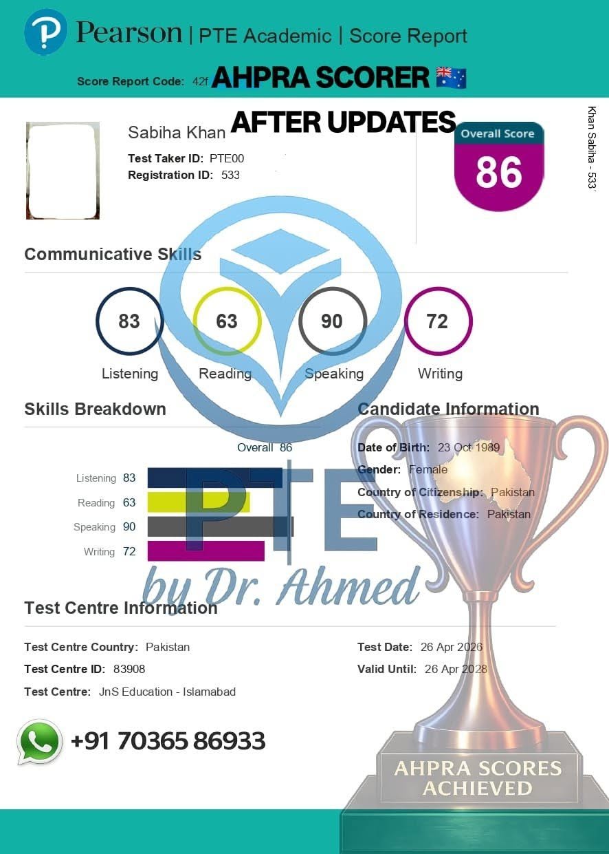 Student score report